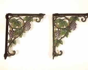 Shelf brackets vintage heavy duty cast iron durable for indoor