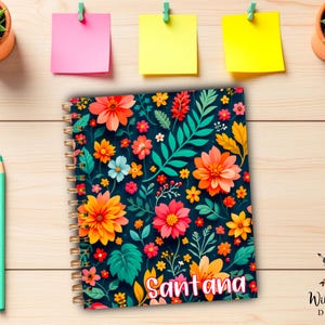 Handmade Floral Notebook