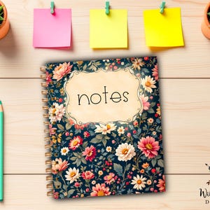 Handmade Floral Notebook