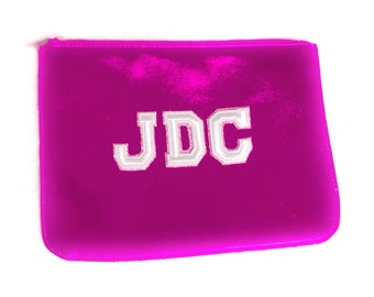 Personalized Metallic Zipper Pouch