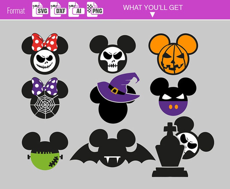 Download Disney Halloween SVG Minnie Mouse svg Disney svg Disney ...