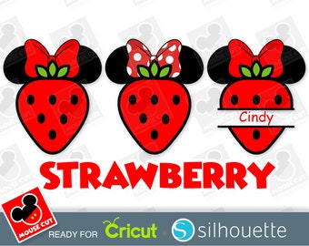 Strawberry Mouse Ears SVG – Cut Files