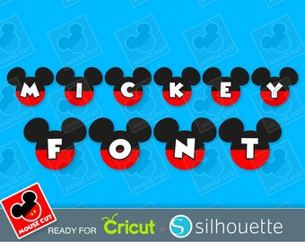Musöron Font SVG – Alfabetsklippfiler (digital nedladdning)