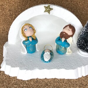 Santons Donkey And Beef Christmas Crib Polymer Paste Etsy