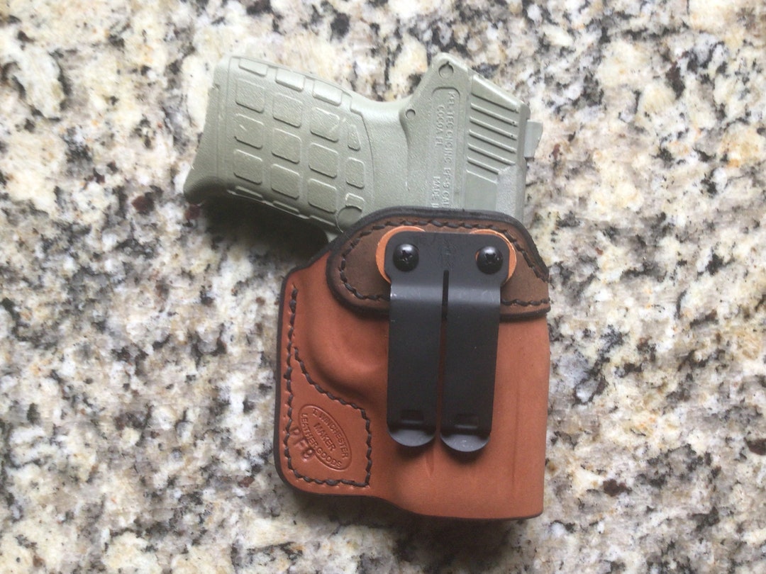 thumbnail image 2 of Belt Side Holster For Kel-Tec PF-9 With Crimson Trace Laserguard | OWB Right/Left Hand Carry 2 of 13
