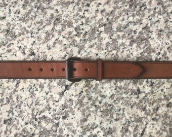 Reinforced Leather Gun Belt