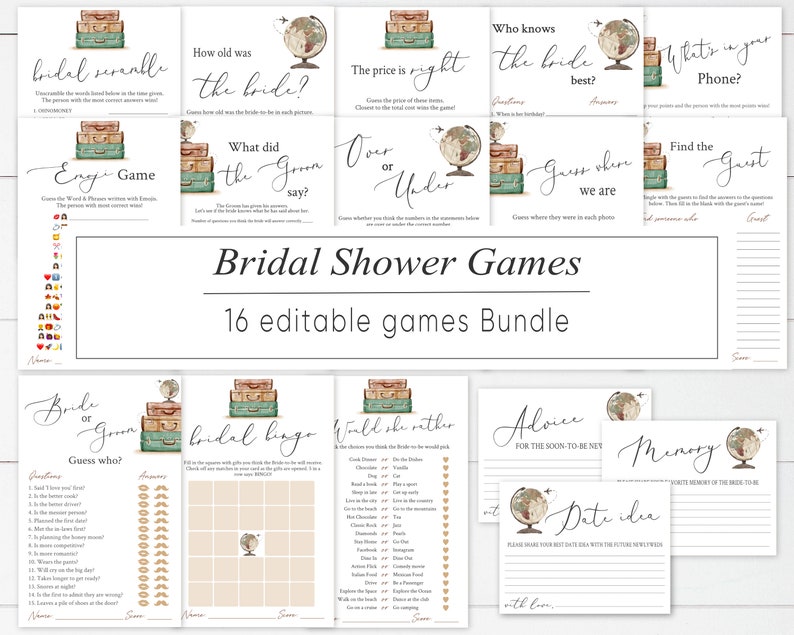 Wedding Shower Games Couple Shower Bridal Shower Games Etsy UK