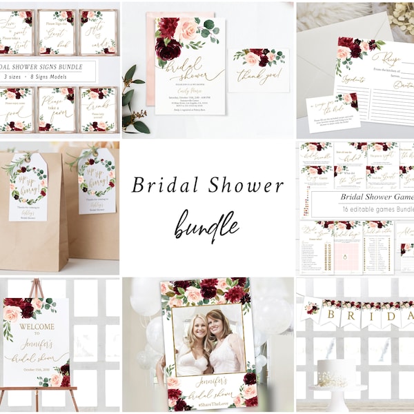 Bridal Shower Decorations Kit Etsy
