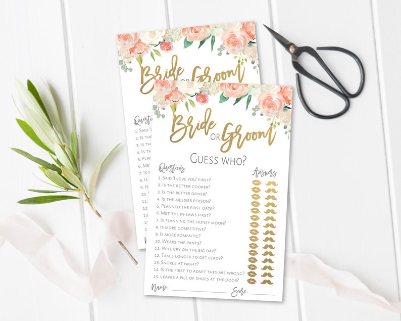Bridal Shower Games Bridal Shower Games Printable Bridal Etsy España