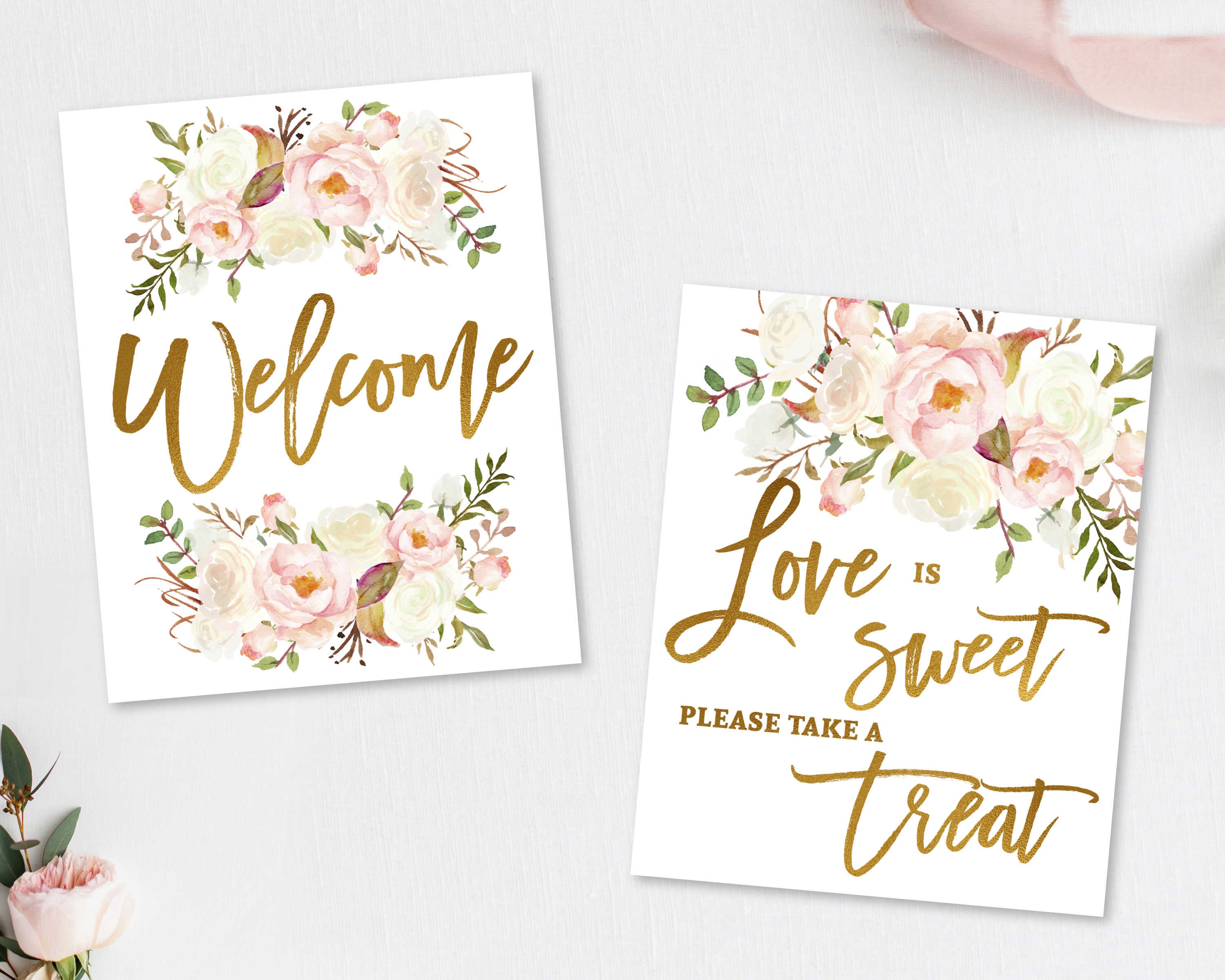 Bridal Shower Signs Set Printable Bridal Signs Bundle Bridal Etsy UK