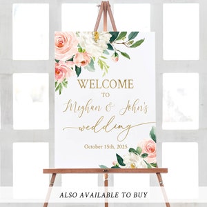 Wedding Signs Set Printable, Wedding Signage, Editable Template, Rustic ...