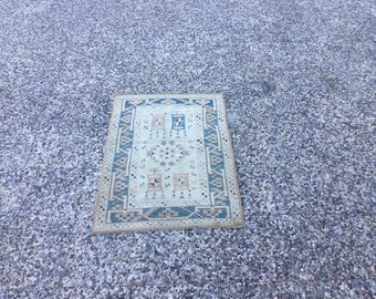Vintage Oushak Wollteppich 1,5x7,5m: Handgewebter Teppich aus der türkischen Region