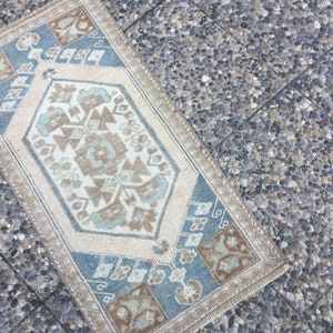 Small rug oushak small rug vintage small rug turkish small rug vintage small rug boho rug oushak rug 2.9x1.4 feet