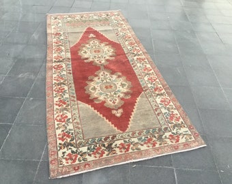 OUSHAK RUG,Vintage Oushak Rug ,Turkish Rug,8.4x3.7feet ,Area Rug,Home Living,Kilim Rug,Stylish Rug,Floor Rugs,Etsy Carpet