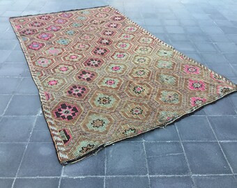 Alfombra Vintage Oushak, Alfombra Oushak de Pila de Piso, Alfombra Turca Vintage, 9.9x5.7 piesEs de vida en el hogar, Alfombra de área, Alfombra turca, Piso y alfombras, Alfombra de venta