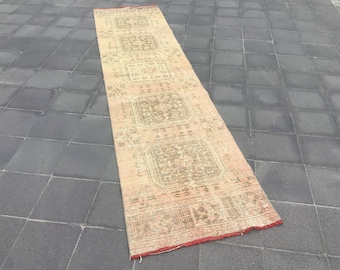 OUSHAK LÖPARMATTA Vintage Löparmatta HallmattaTurkisk Löparmatta 3,8x7,2 meter