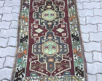 Tapete Oushak, Tapete Vintage, Tapete Turco, Tapete Oushak Vintage, 4,1 x 2,5 pés, Vida Doméstica, Tapete Turco Vintage, Tapete Vintage, Tapete Feito à Mão de Lã em Algodão