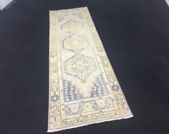 Alfombra del corredor, alfombra del corredor del piso.9.5x2.8ft alfombra del corredor turco, alfombra del corredor kilim, alfombra del corredor vintage, alfombra del corredor oushak, alfombra del corredor del pasillo, alfombra del corredor