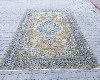 OUSHAK RUG,Vintage Oushak Rug ,Turkish Rug,10.0x6.3feet ,Area Rug,Home Living,Kilim Rug,Stylish Rug,Floor Rugs,Etsy Carpet