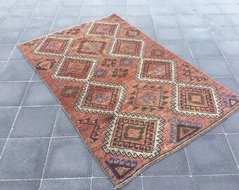 Turkish rug oushak rug vintage rug turkish rug vintage rug boho rug oushak rug 6.2x4.0ft