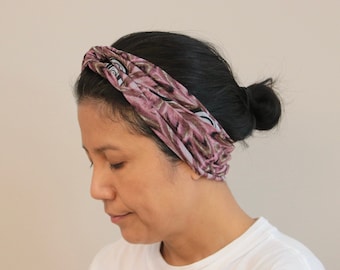 Print Twist Headbands For Women, Soft Stretchy Adult Twist Bandana, Hippie Turban, Bohemian Head- wrap, Travel Headband, Women's Gift