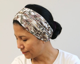 Wide Headbands For Women, Stretchy Headband, Bohemian Headband, Hippie Headwrap, Adult Headband, Yoga Headband, Women's gift, Hairband