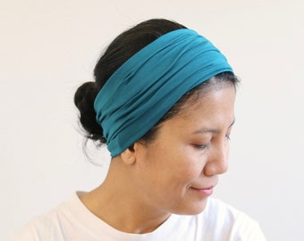 Petrol Wide Headband For Women,Petrol Headband, Wide Women Headwrap, Petrol Women Headband, Adult Headband, Wide Women Headcover, Hair Bands