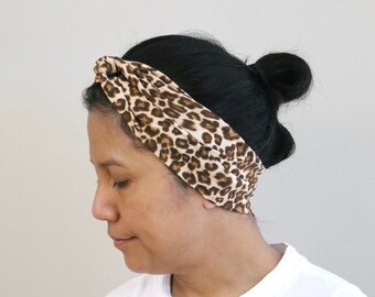 Leopard Print Twist Headband For Women, Twisted Headband, Stretchy Headband, Headbands For Women, Leopard headbands, Haarbanden