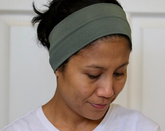 Fascia Turbante Per Capelli | Jersey Elasticizzato | 69x28 Pollici | Nero Per Donna - Foto 11