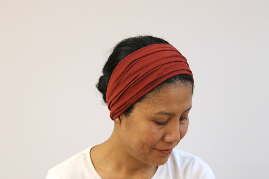 Terracotta Wide Headband for Women Stretchy Terracotta Women - Etsy