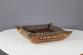 Leather valet tray gift for man, 7th wool anniversary for him husband, catchall, 3rd year anniversary product logo