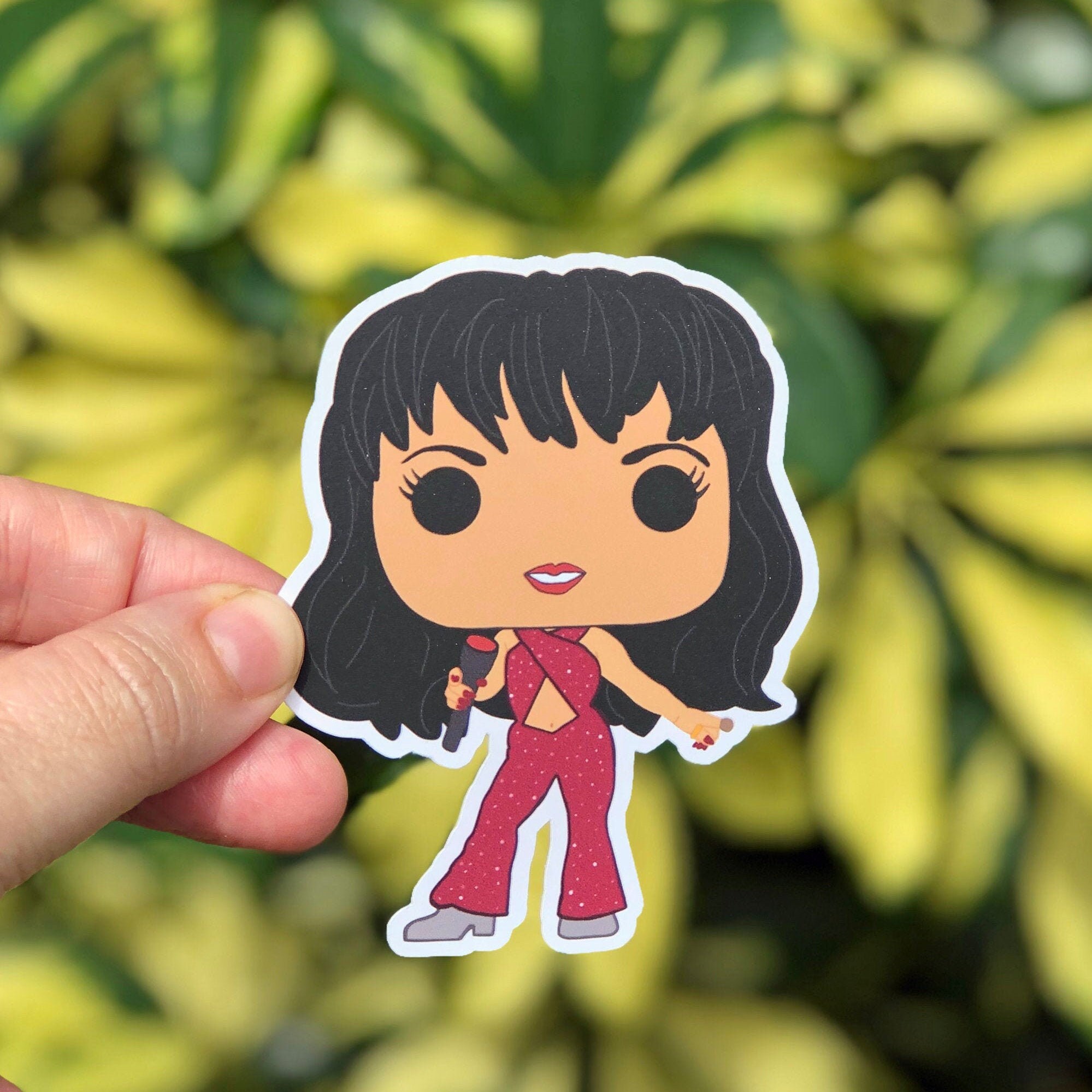Selena Quintanilla Funko Sticker Purple Outfit Houston Astrodome
