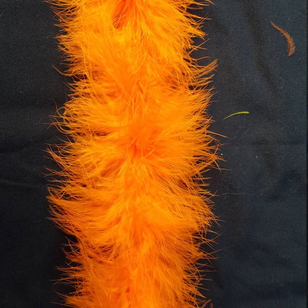 Orange Marabou Feather Boa