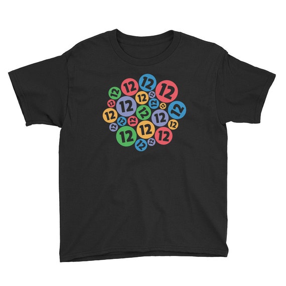 12th Birthday Shirt / Number Bubbles / Twelfth Birthday / | Etsy