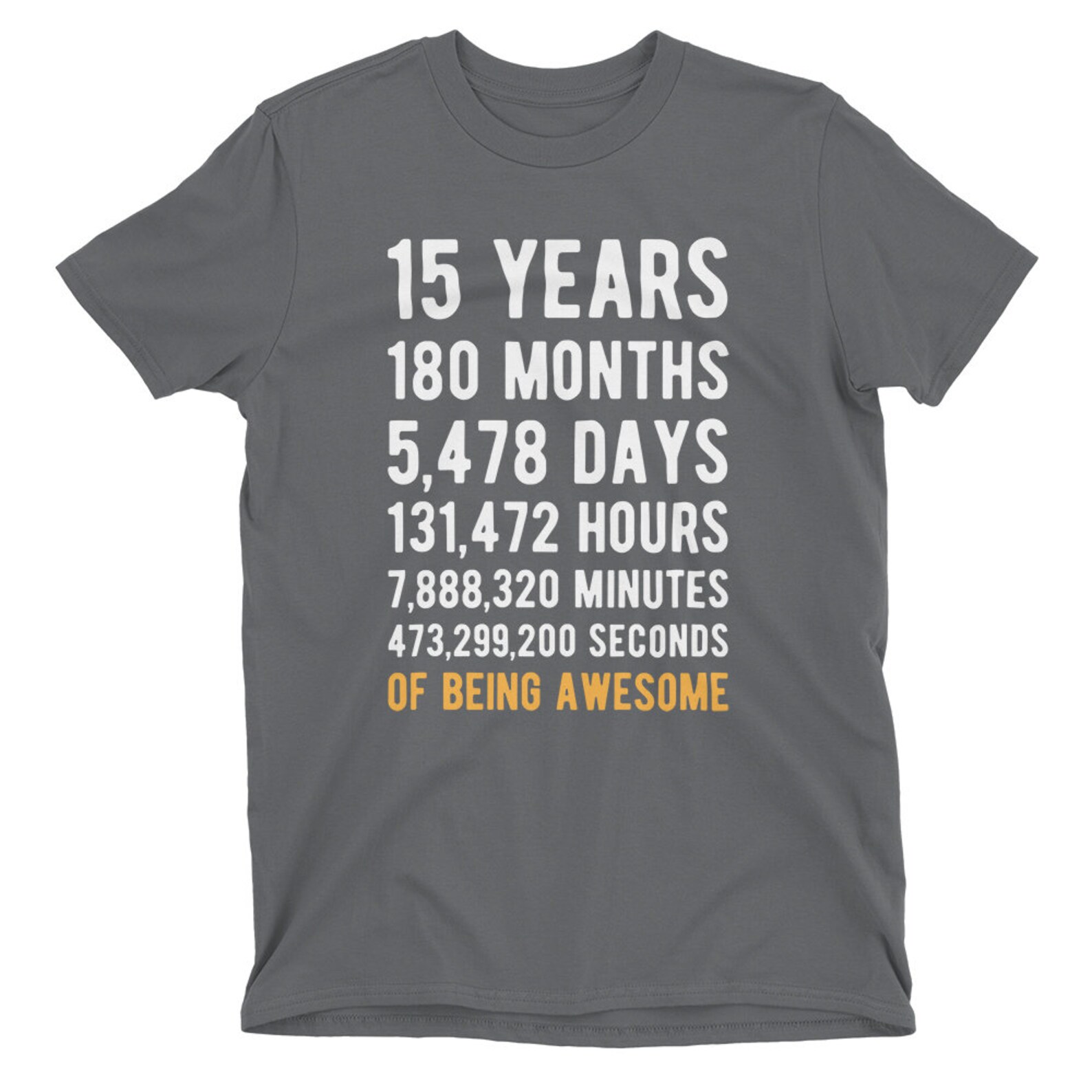 15th Birthday Shirt / Birthday Countdown / Of Being Awesome / | Etsy