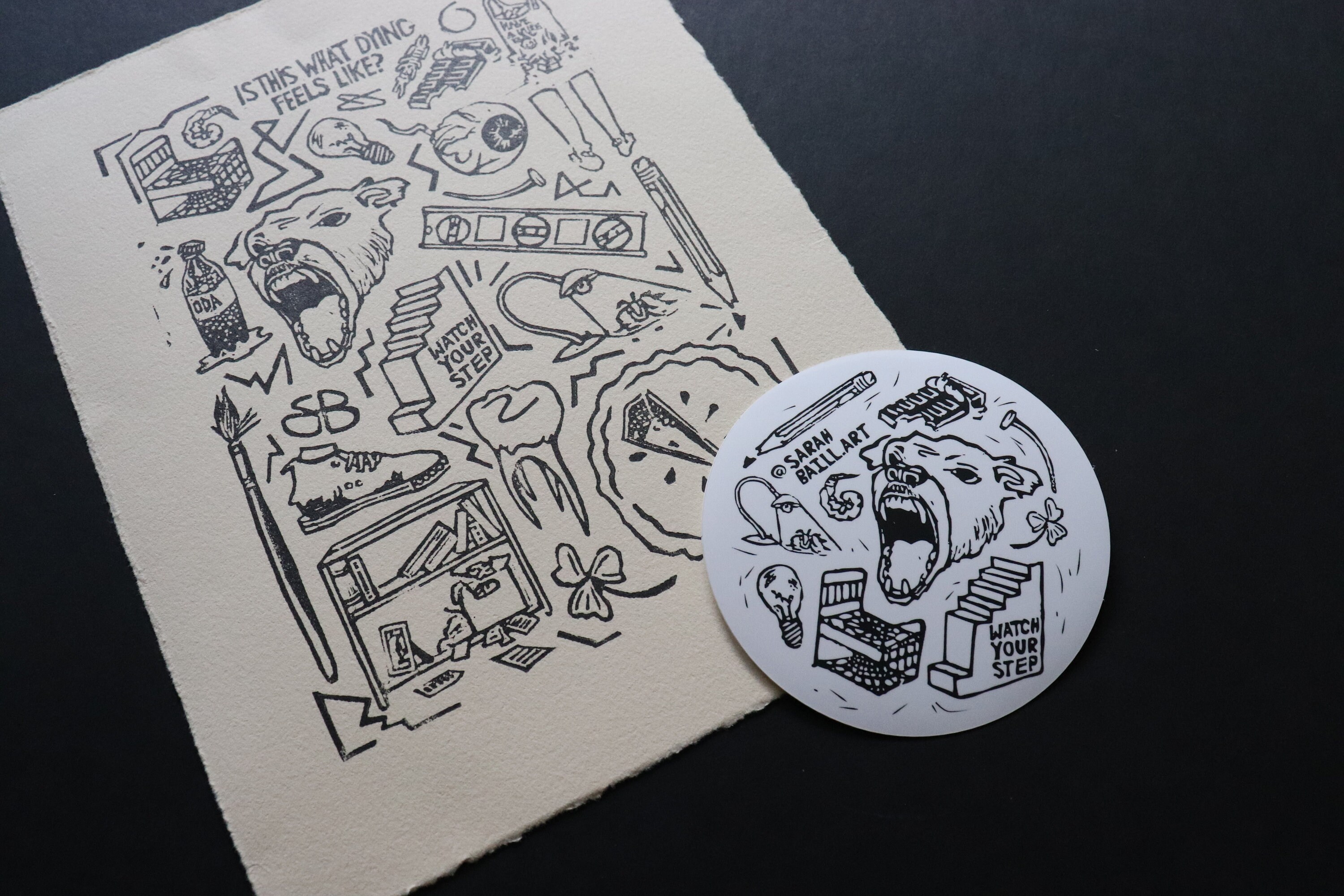 Es así como se siente morir sticker Etsy España