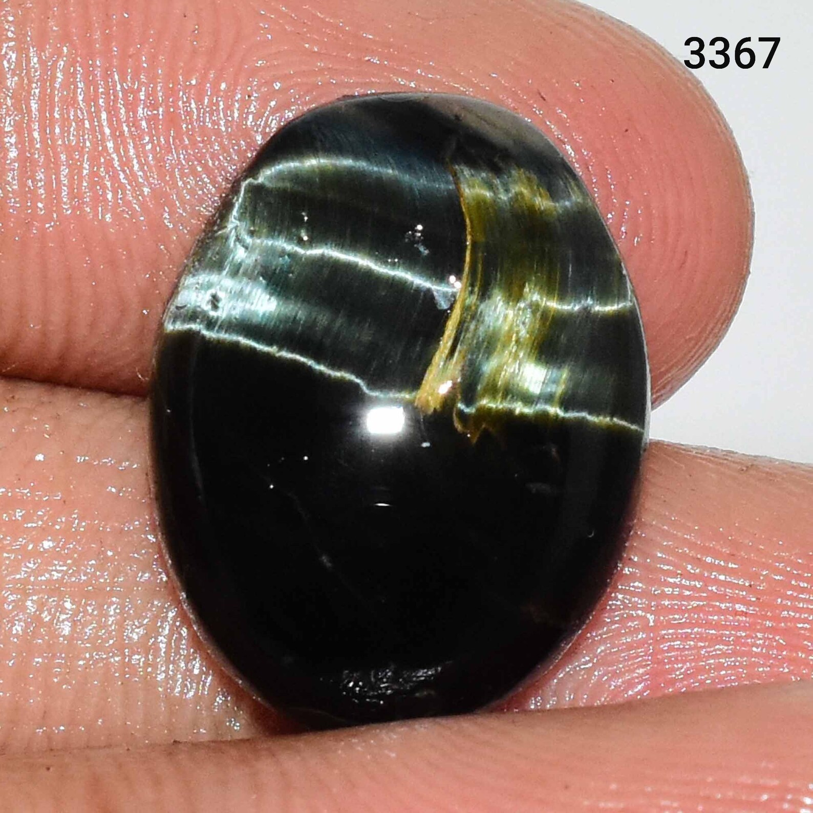 100Natural Black Tiger Eye Gemstone Black Tiger eye Etsy