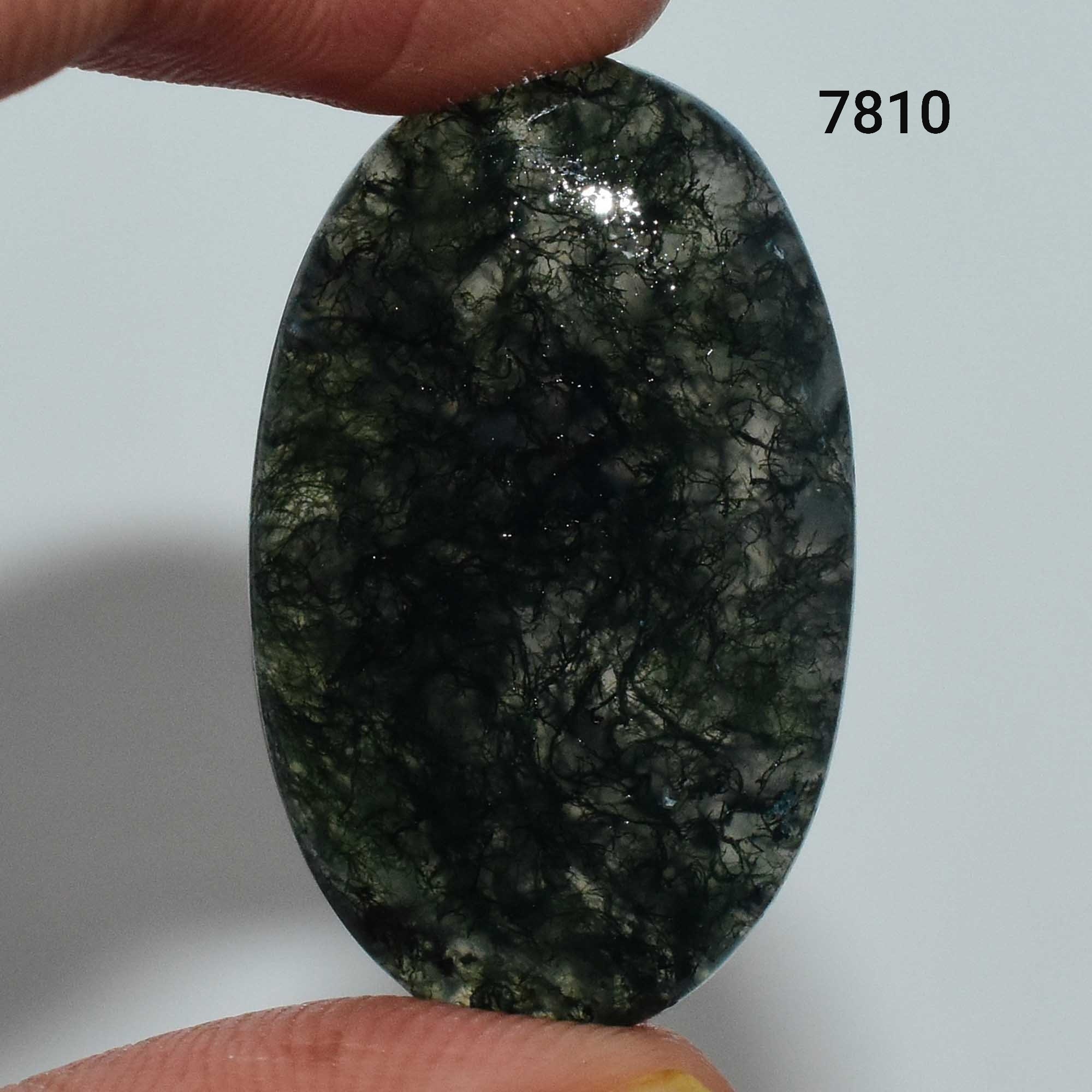 AAA Natural Moss agate Gemstone Moss Agate cabochon Moss | Etsy