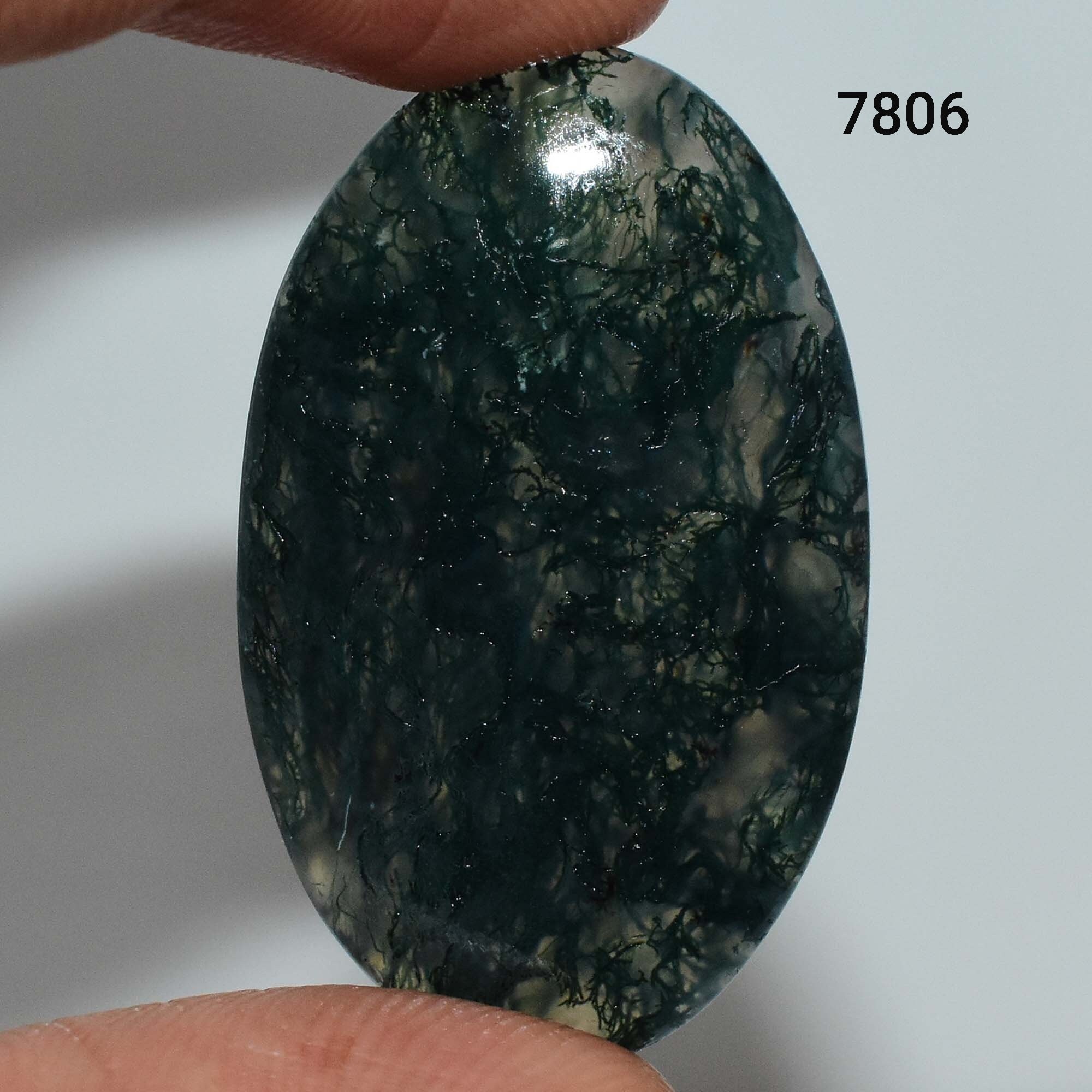 AAA Natural Moss agate Gemstone Moss Agate cabochon Moss | Etsy
