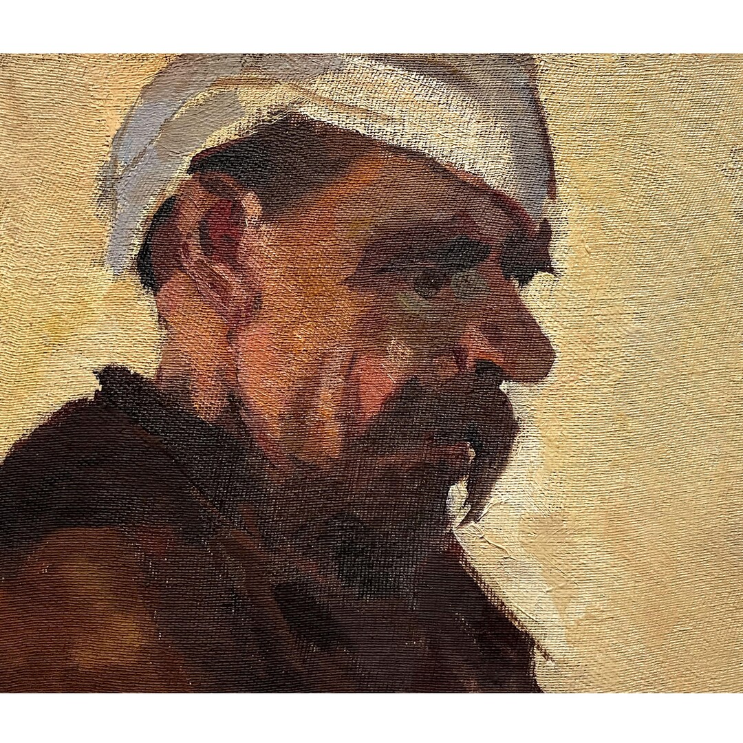 Mid Century Original Oil Painting Antique Portrait of a Old Man by ...