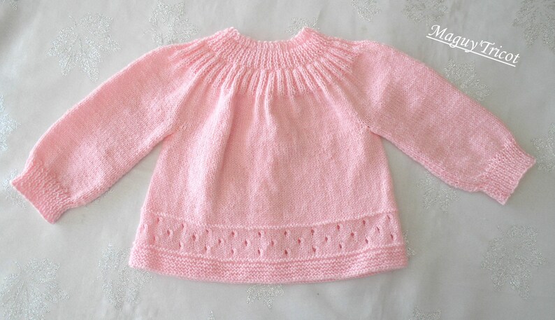 Layette bébé laine rose naissance brassiere Bonnet et bottons ensemble 3 pièces image 2