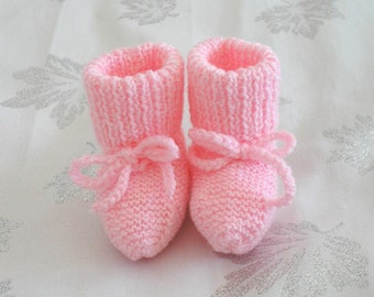 Bottons bébé laine layette rose