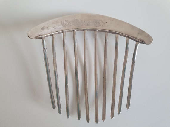2 old hair combs in solid silver - image 6
