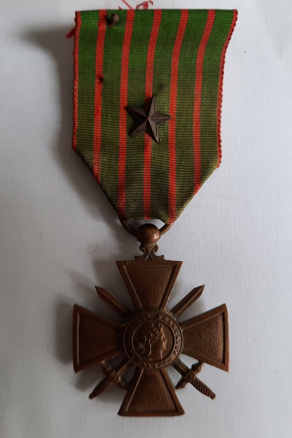 Croix De Guerre 1914 1918 1 Citation A L Ordre De Etsy