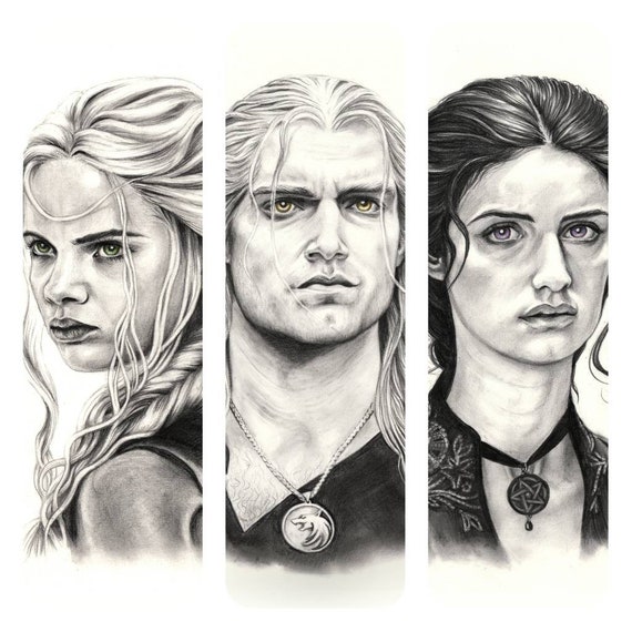 The Witcher video Game Drawing Print -  Israel