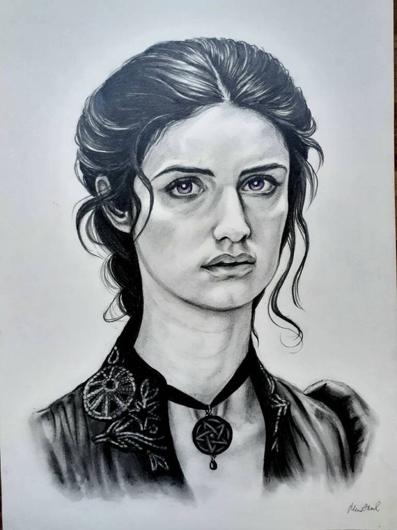 Yennefer Vengerberg witch portrait - view more The Witcher fan art