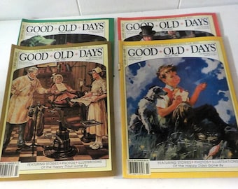 Good Old Days Magazines Lot: March, June, July, August 1995 – Nostalgia & History