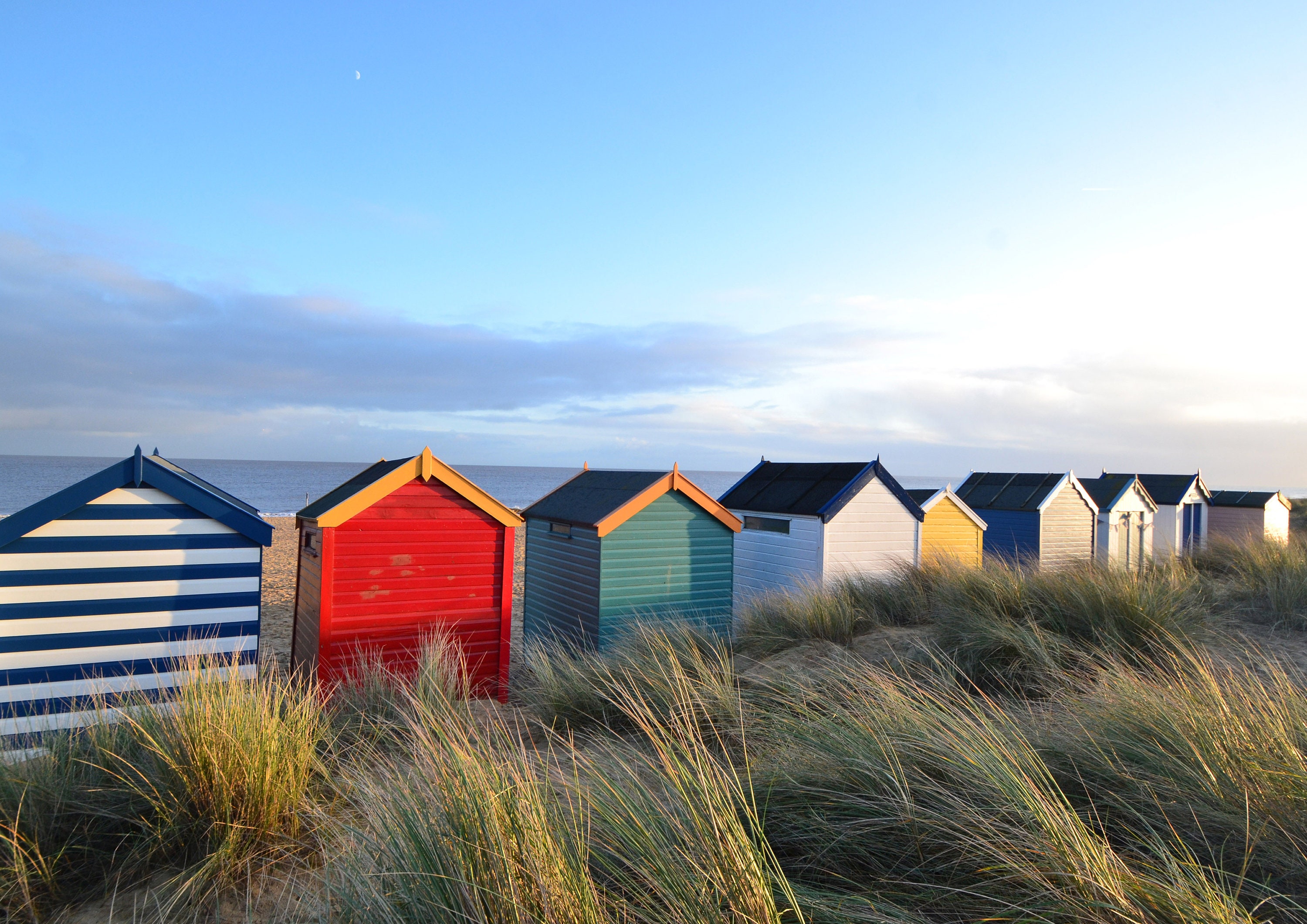 Southwold Beach Huts Print Coastal Wall Art A4 Print Etsy UK