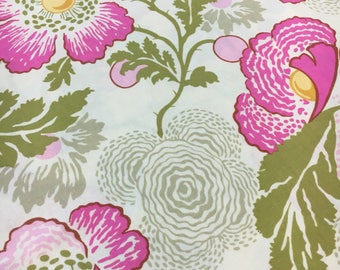 Amy Butler Midwest Modern Fresh Poppies in Fushia. Sold by the half yard.