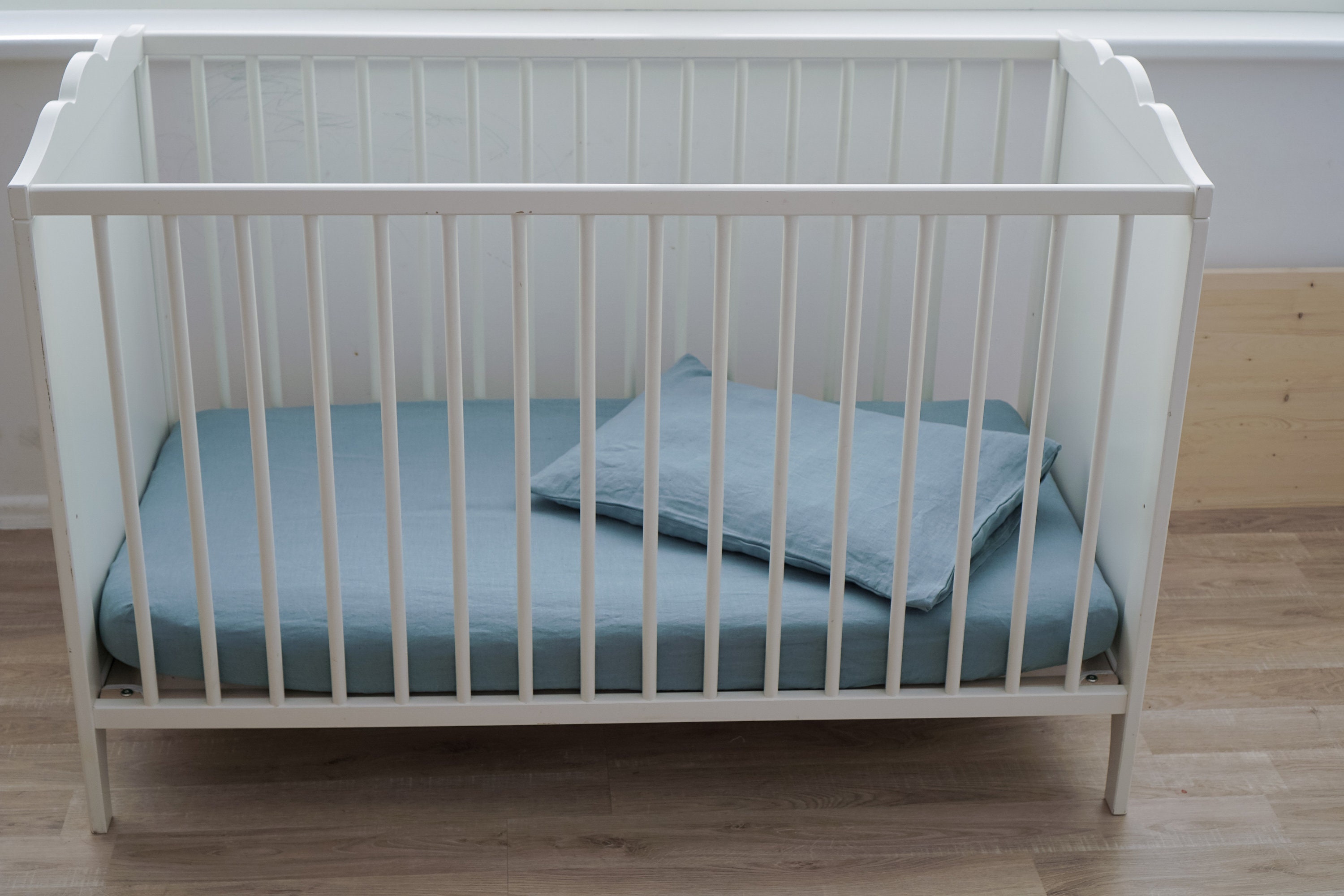 Linen Crib Sheet Crib Fitted Sheet Nursery Sheets Linen Etsy